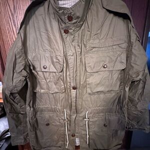 Men's Khaki Outdoor Rain Jacket